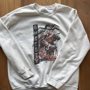 Joe Shiesty / Joe Burrow White Graphic Sweatshirt Unisex Large